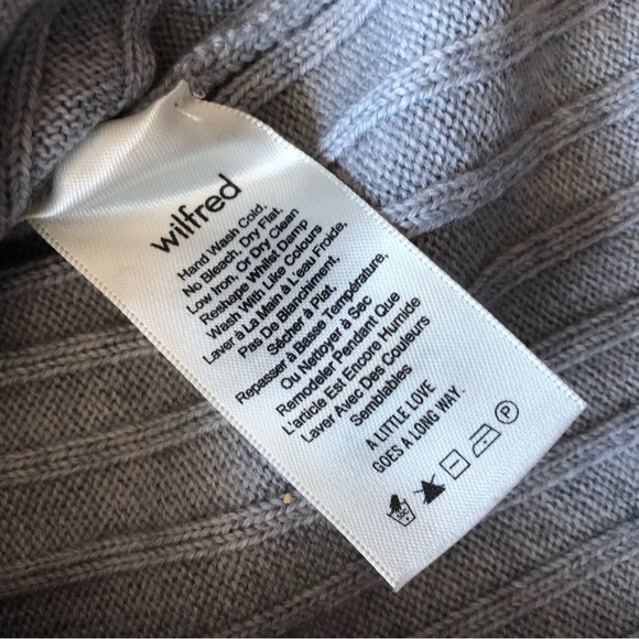 Aritzia Wilfred Merino Wool Bloy Sweater in Light Grey Size XXS - Picture 9 of 12